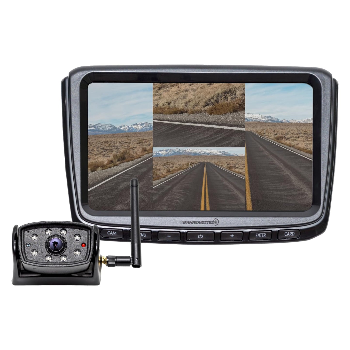 Brandmotion Wireless Observation IR Camera System with 7? HD Monitor | Compatible with RAM 1500 (09-2018) and Heavy Duty (2010-Current) | ADHS-7810v2