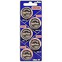 Murata CR2430 Battery DL2430 ECR2430 3V Lithium Coin Cell (5 Batteries)