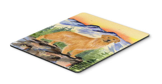 Caroline's Treasures SS8163MP "Golden Retriever Mouse Pad, Hot Pad or Trivet" for Home Office Gaming Working Computers Laptop Mouse Mat,Washable Large