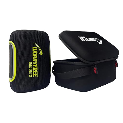 Portable Bluetooth Speaker 65W, IPX6 Waterproof, LED Lights, Bass Sound with Carrying Case, Black