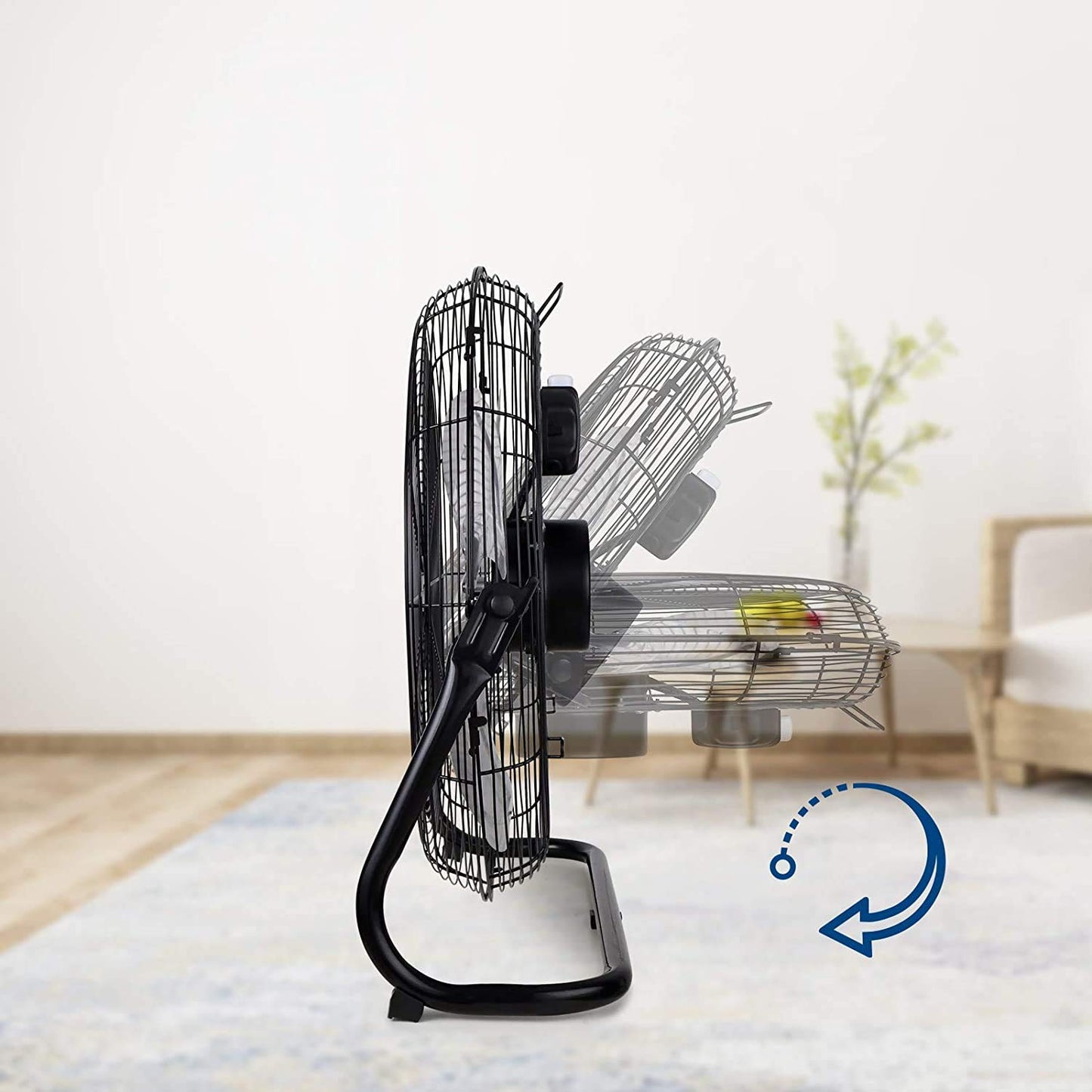 20 Inch 3-Speed High Velocity Heavy Duty Metal Industrial Floor Fans Oscillating Quiet for Home, Commercial, Residential, and Greenhouse Use