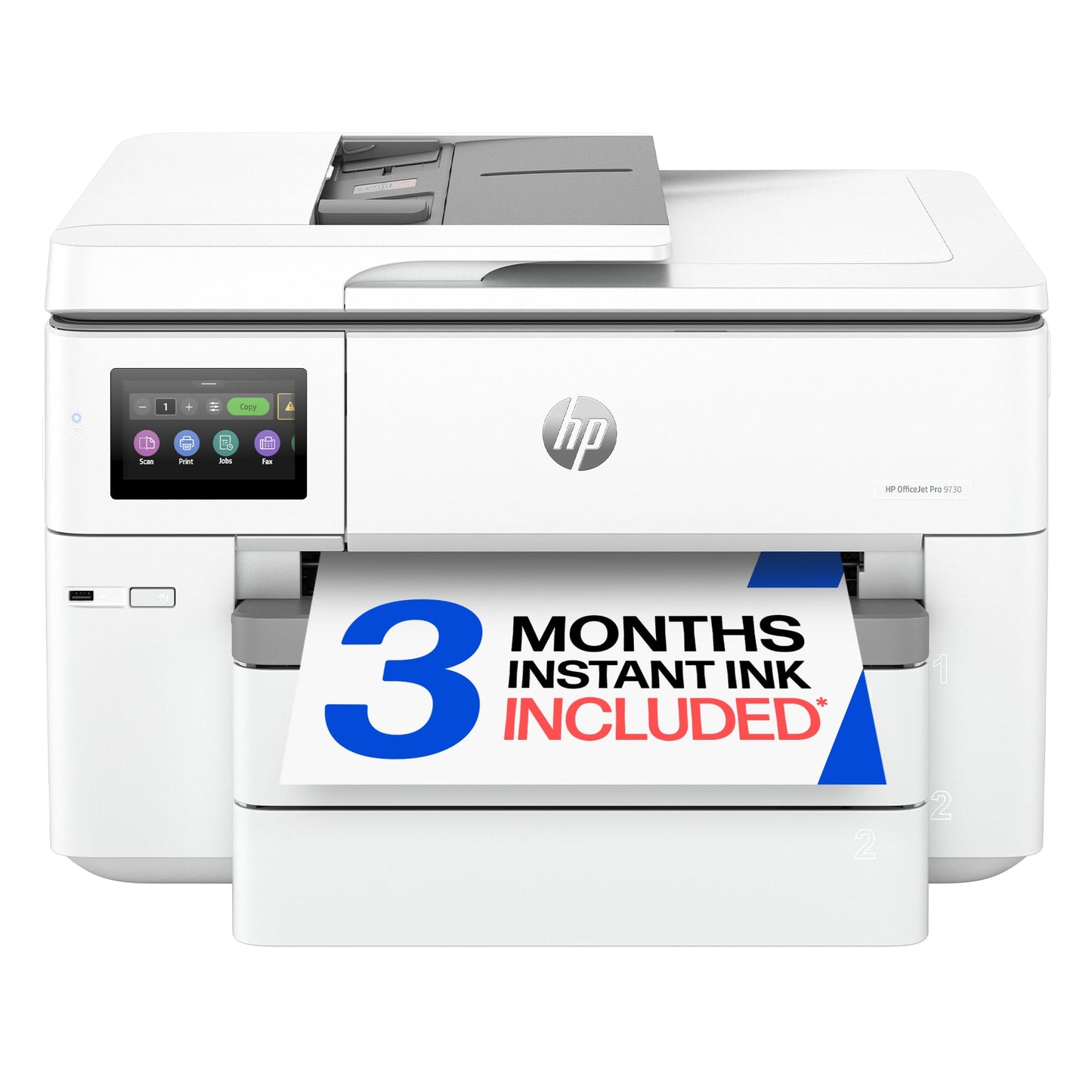 HP OfficeJet Pro 9730 Wide-Format Wireless All-in-One Color Inkjet Printer, Print, scan, Copy, fax, up to 11x17 ADF, Duplex Print/scan