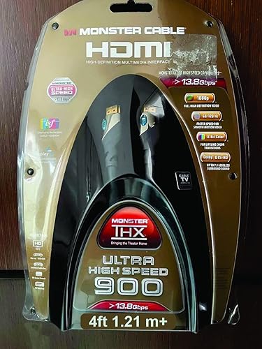 Monster Cable 4' THX Certified 900 Ultra High Speed 1.4 HDMI Cable