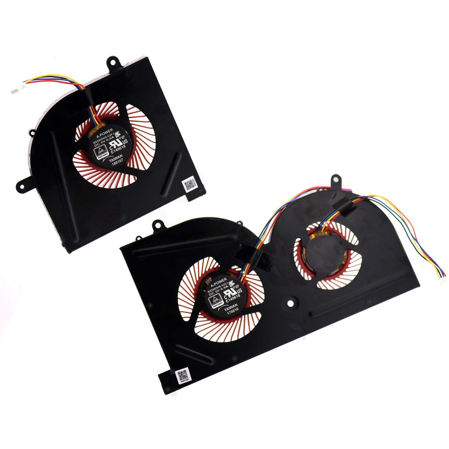 Deal4GO CPU GPU Graphics Cooling Fan Replacement for MSi GS63VR, GS73VR Stealth Pro 6RF 7RF 7RG MS-16K2 MS-17B3