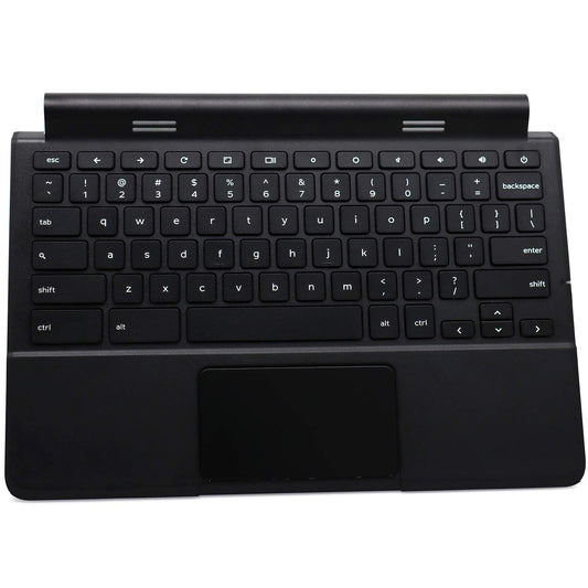 Deal4GO Top Cover Upper Case Palmrest TouchPad w/Keyboard Replacement for Dell Chromebook 11 3120 P22T 38ZM8TWI80 0RHFXP RHFXP 0R36YR R36YR Black