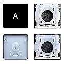 Dolphin.dyl Replacement Individual Key Cap with Hinge for (M1 M2) MacBook Pro A2141 A2251 A2289 A2338 A2442 A2485 MacBook Air A2179 A2337 A2681 (A