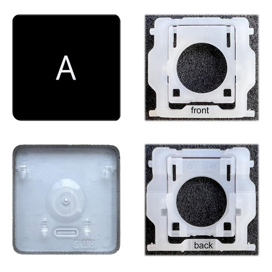 Dolphin.dyl Replacement Individual Key Cap with Hinge for (M1 M2) MacBook Pro A2141 A2251 A2289 A2338 A2442 A2485 MacBook Air A2179 A2337 A2681 (A