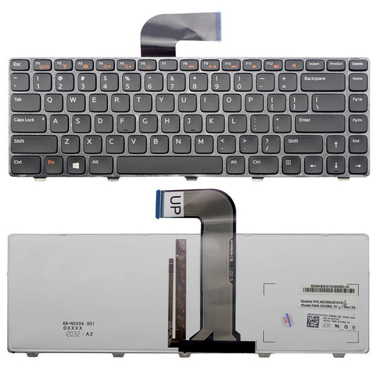 New US Layout Laptop Backlit Keyboard Replacement for Dell Inspiron 15 N5040 N5050 3520 15R 5520 SE 7520 M411R M421R M5040 M521R Latitude 3330 Light