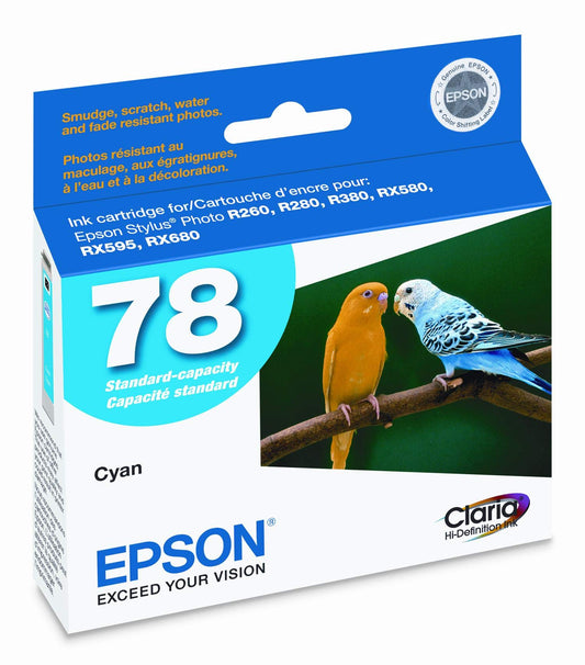 Epson Corporation - Epson Cyan Ink Cartridge - Cyan - Inkjet - 430 Page - 1 Each "Product Category: Print Supplies/Ink/Toner Cartridges"