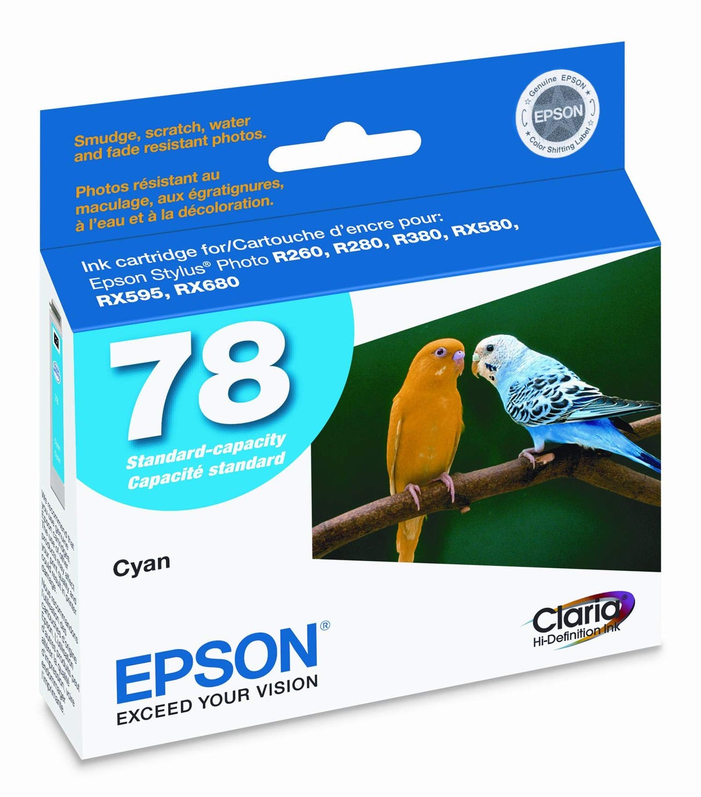 Epson R260/r360/rx580 Standard Cap Cyan Cyan Ink Cartridge For Artisan 50 Printer