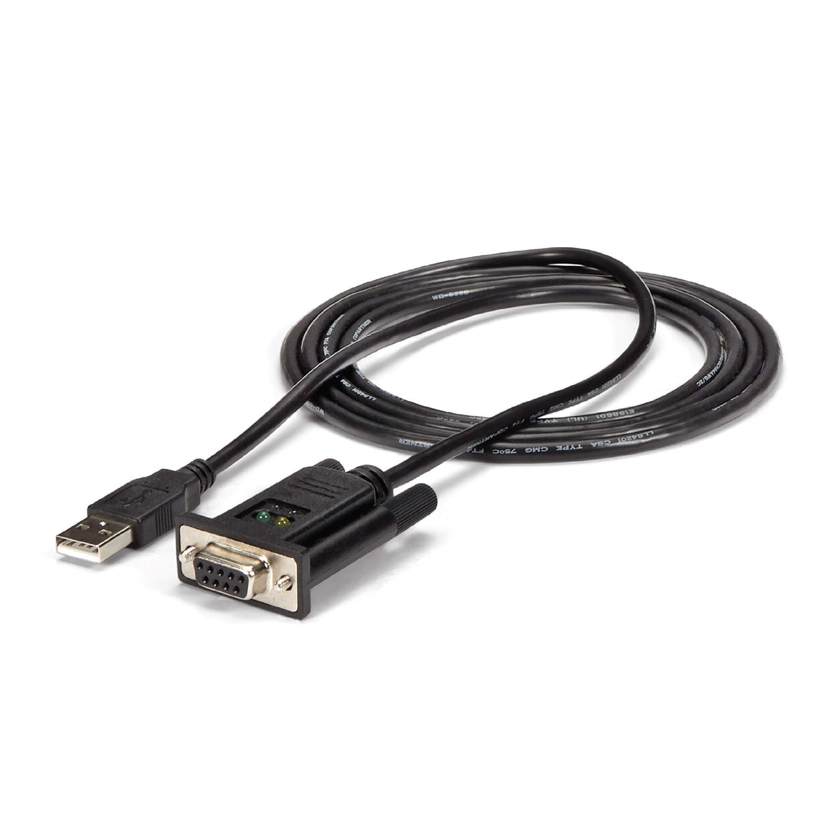 StarTech 6ft USB to Serial RS232 Adapter, Null Modem, TAA (ICUSB232FTN)