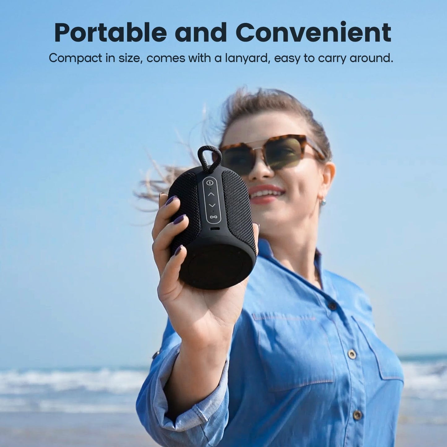Bluetooth Speaker Wireless,IP67 Waterproof & Dustproof Portable Speaker with Lights,15W Loud Stereo Sound, 2500mAh Battery All Day Playtime, TWS