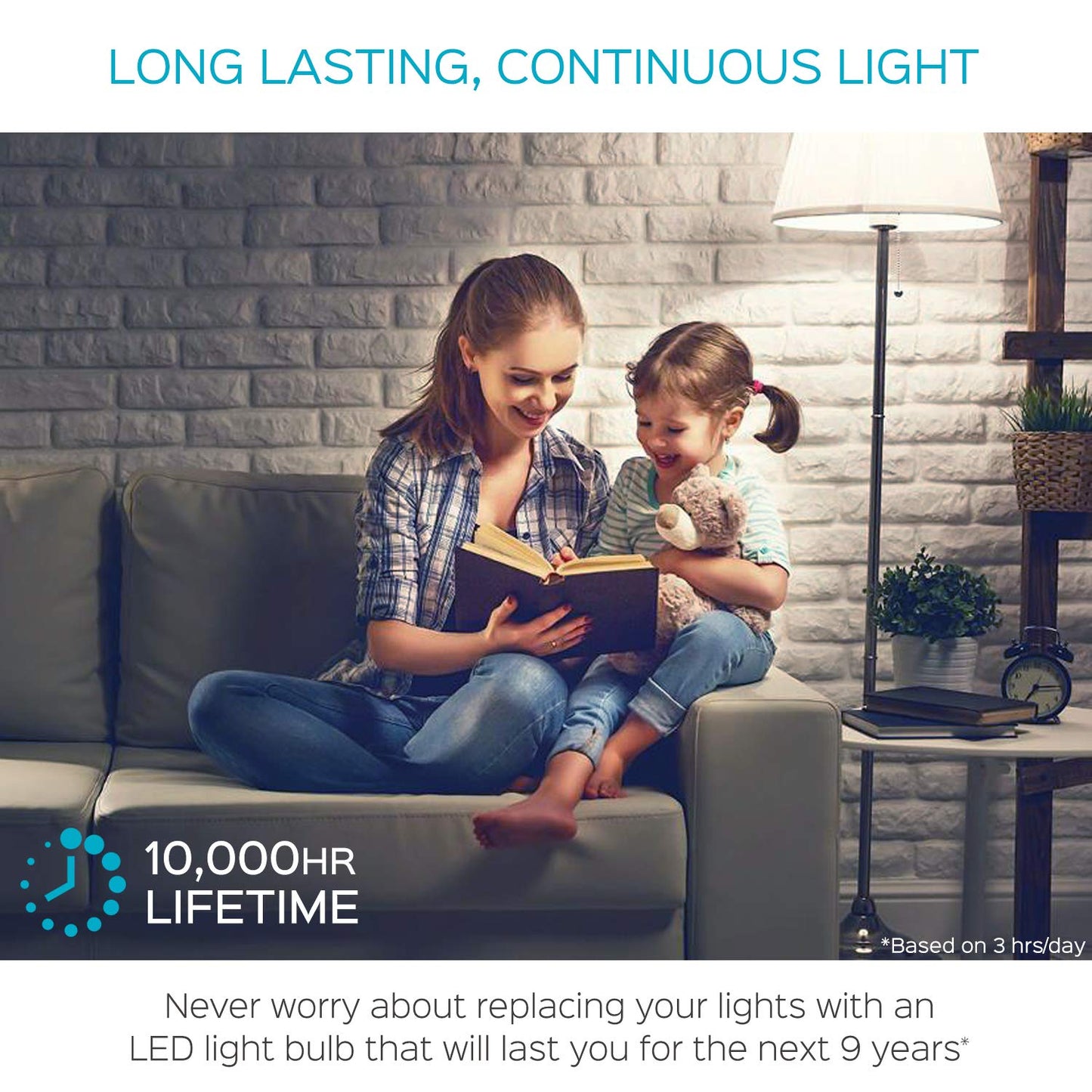 LUXRITE A19 LED Light Bulb 100W Equivalent, 5000K Bright White Non-Dimmable, 1600 Lumens, Standard LED Bulb 15W, E26 Medium Base, UL Listed, Perfect