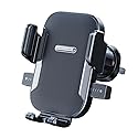 LXQTAO Car Vent Phone Holder - Universal Hands-Free Car Phone Stand, Compatible with Smartphones, 5.8-9CM Width Phones - Black Texture Car Vent Mount