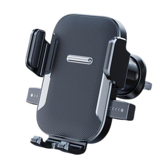 LXQTAO Car Vent Phone Holder - Universal Hands-Free Car Phone Stand, Compatible with Smartphones, 5.8-9CM Width Phones - Black Texture Car Vent Mount