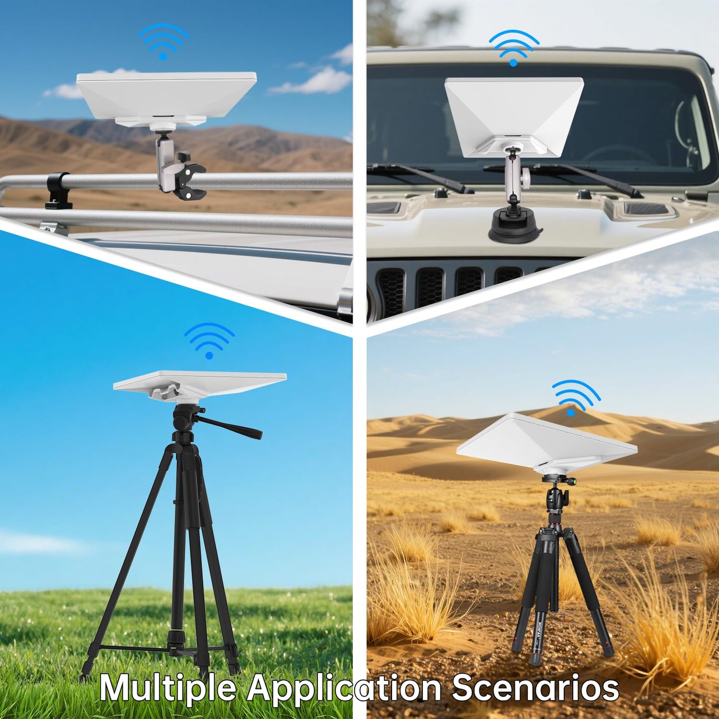 Haoyou New Version Starlink Mini Tripod Adapter Mount Compatible with 2025 Starlink Mini, with 360 Degree Swivel Ball Head and 1/4"-20 to 3/8"-16