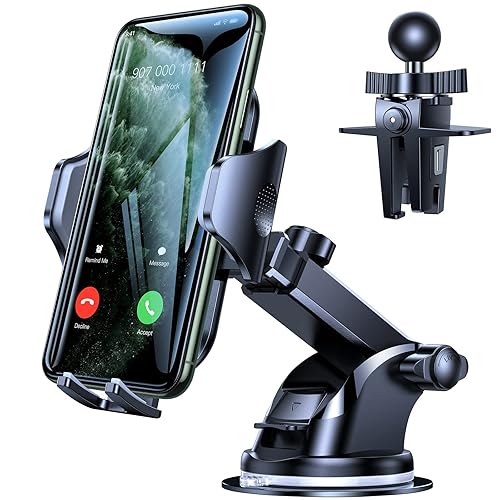 VICSEED [No.1 Powerful Suction] [Rally Racing-Grade Stability] Phone Holders for Your Car 2026 Upgraded Car Phone Holder Mount Truck Stand