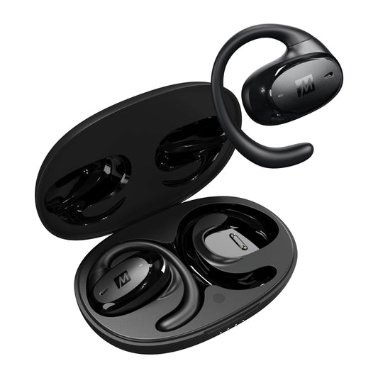 MEE Audio AirHooks Pro True Wireless Open Ear Sports Headphones Bluetooth Earbuds - Comfortable Sweatproof Non-Isolating Headset Earphones for Safer…