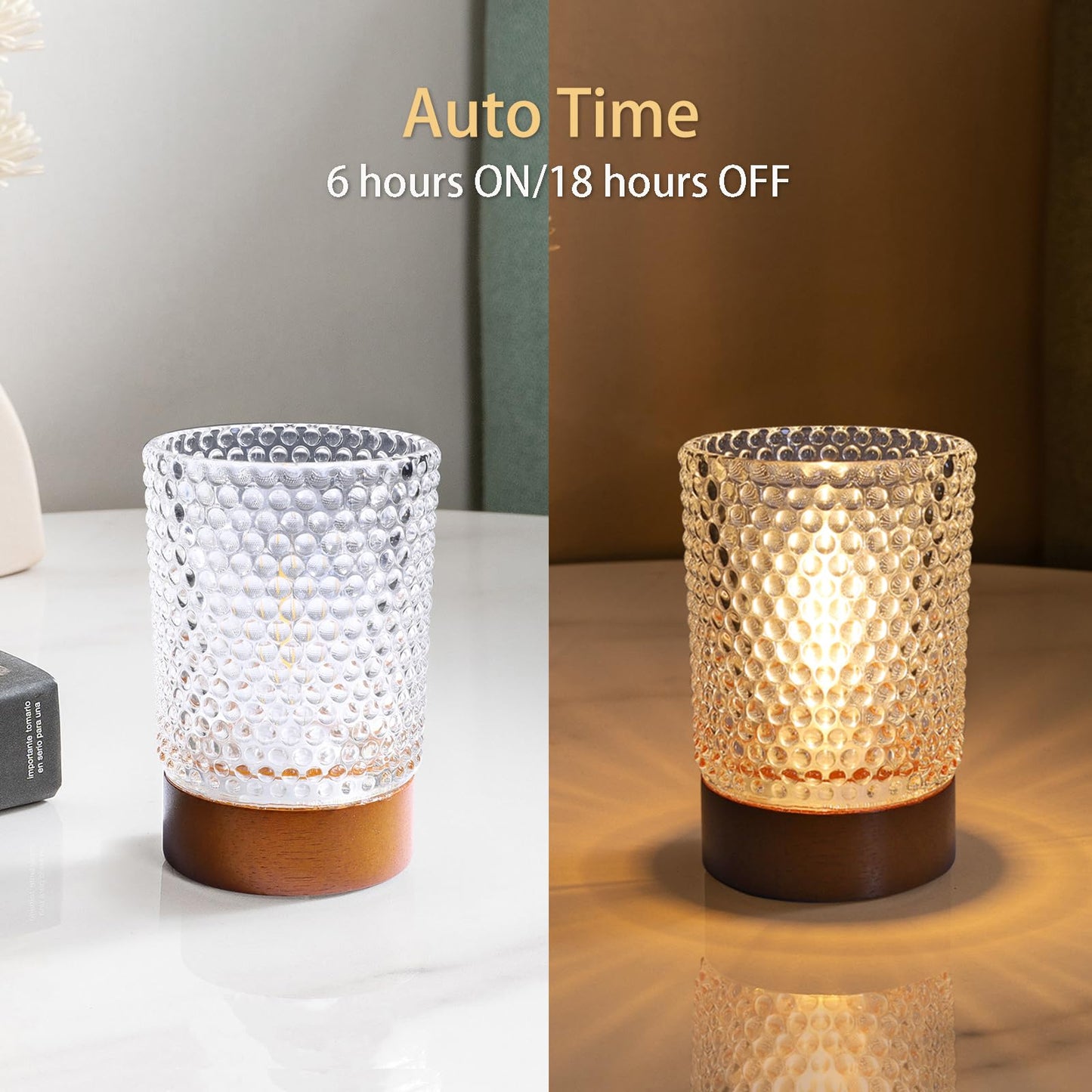 PWTZMYXGS Small Battery Night Light,Portable Night Lamp,Mini Sleep Aid Nightlight Automatic Timing, for Adults Kids Room,Bathroom, Hallway,Bedroom