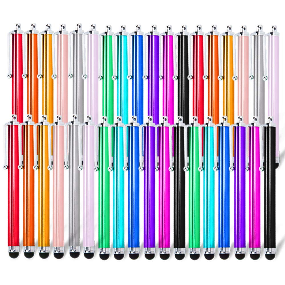 Briout Stylus Pens for Touch Screens, 36 Pack Capacitive Stylus, High Precision Compatible with All Universal Touch Screen Devices (12 Multicolor)
