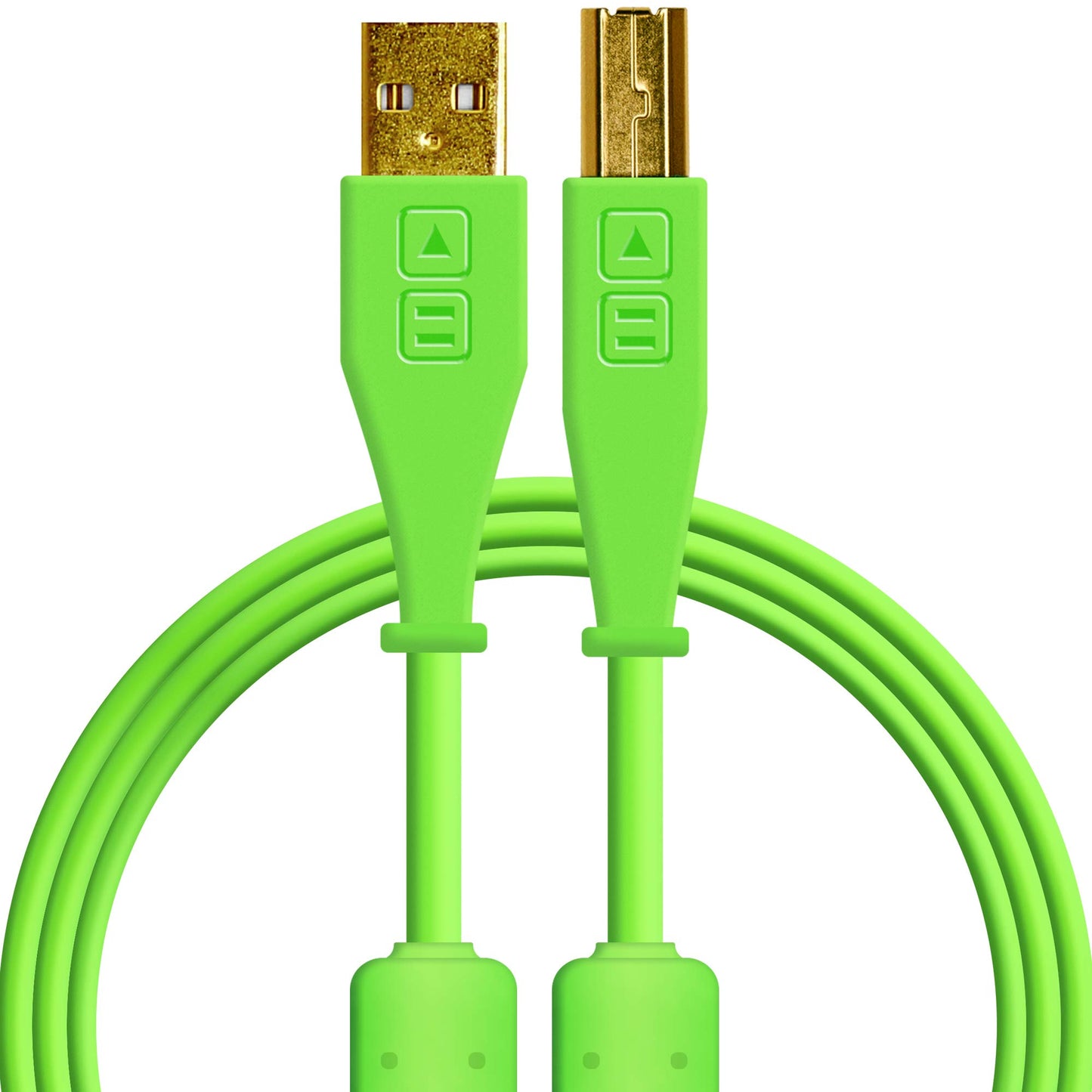 DJ TechTools Chroma Cables: Audio Optimized 1.5M USB-A to USB-B Cable (Green)
