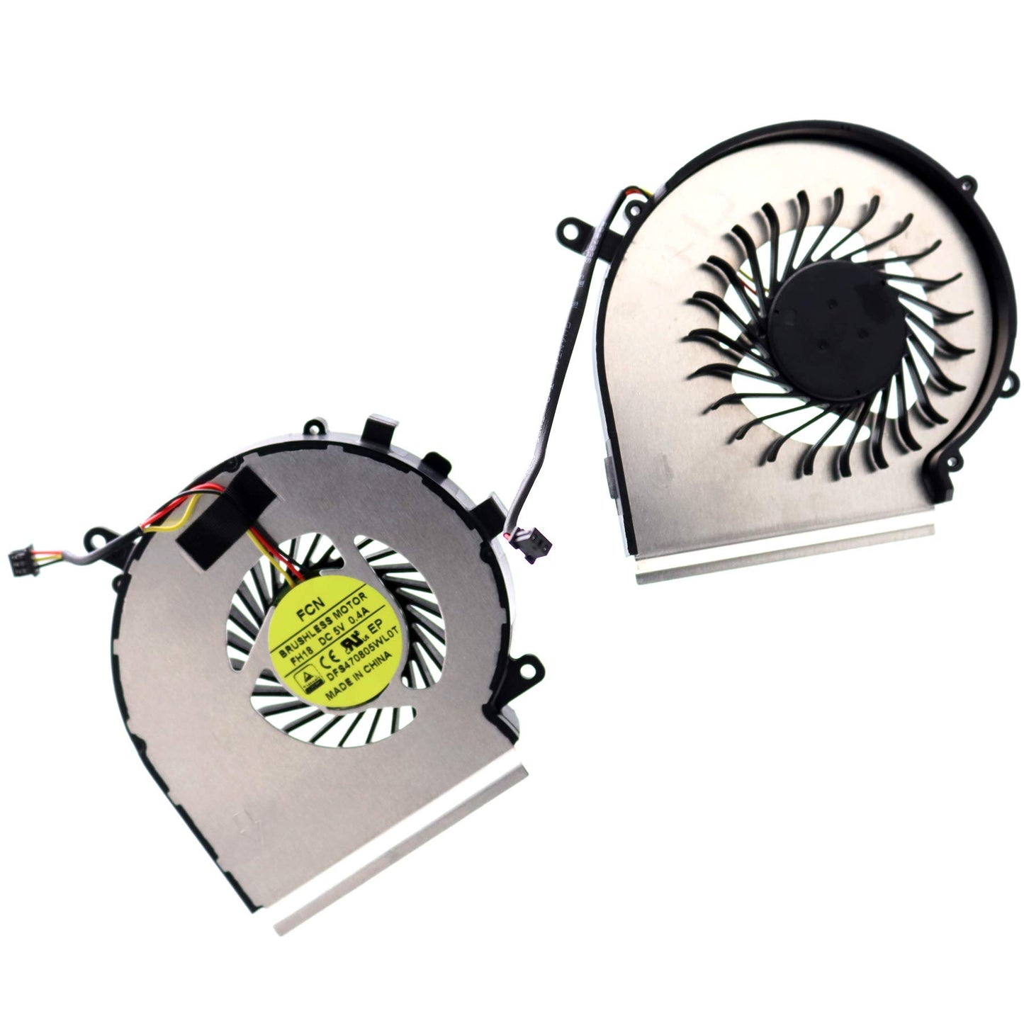 Deal4GO 3-pin 3-Wire CPU Cooling Fan DFS470805CL0T FH19 w/GPU Fan Cooler DFS470805WL0T FH18 for MSi GE62 GE62VR GE72 PE60 PE70 GL62 GL72 GP62 GP72