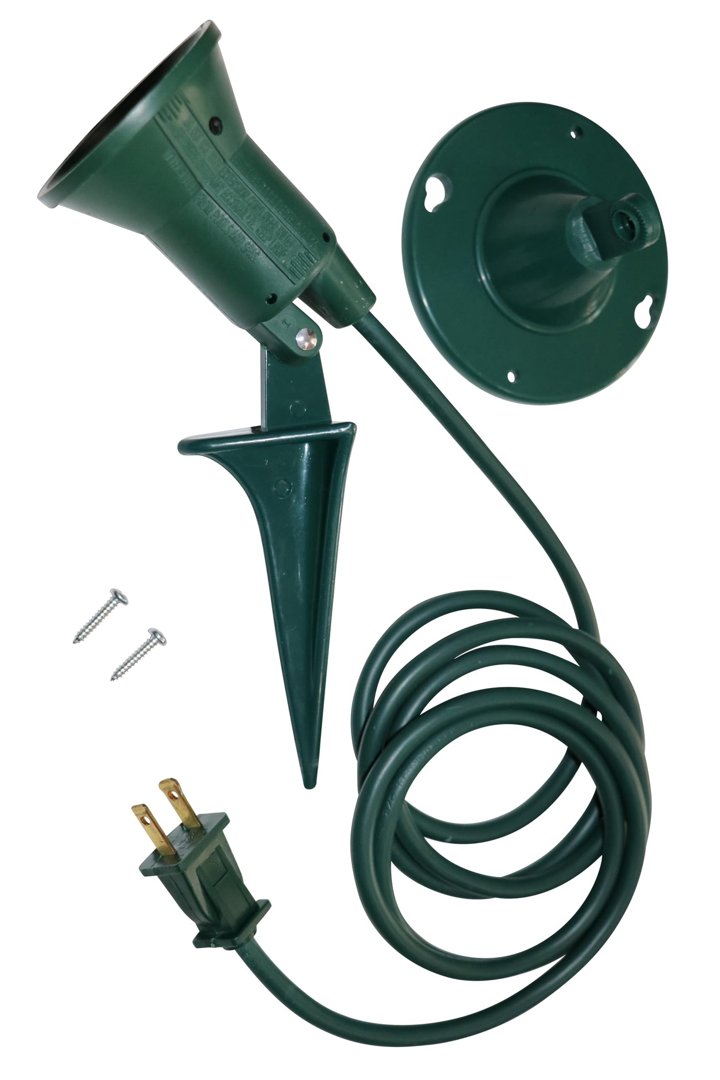 Dobar Outdoor Spotlight for Christmas Decorations - 6 Ft Plug in Christmas Spot Light - Lawn Flood and Security Lights Fixture with Garden Stake