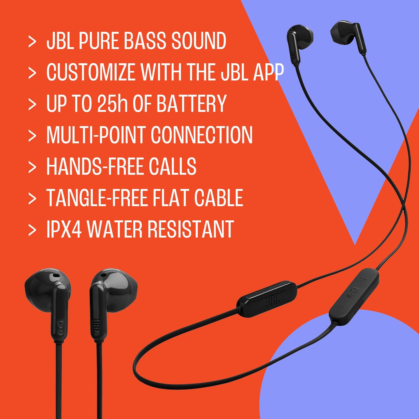 JBL Tune 235BT - Wireless Earbud Headphones with Up to 25-Hour Battery Life with Speed Charge, Multi-Point Connection and Google Fast Pair…