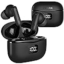 GEARit True Wireless Bluetooth Earbuds Compatible with iPhone, Android - Active Noise Cancellation, HD Sound, Touch Control & LCD Display - Low…