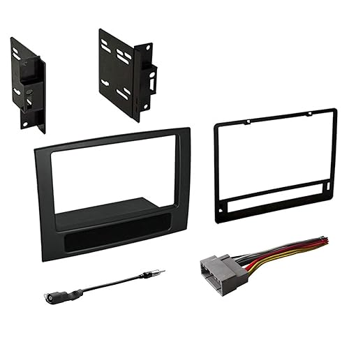 American International Dodge RAM Truck (2006-2008) Complete Double DIN Radio Dash Kit, Car Audio Wiring Harness & Antenna Adapter Included, Plug