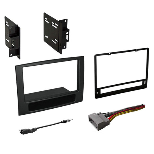 American International Dodge RAM Truck (2006-2008) Complete Double DIN Radio Dash Kit, Car Audio Wiring Harness & Antenna Adapter Included, Plug