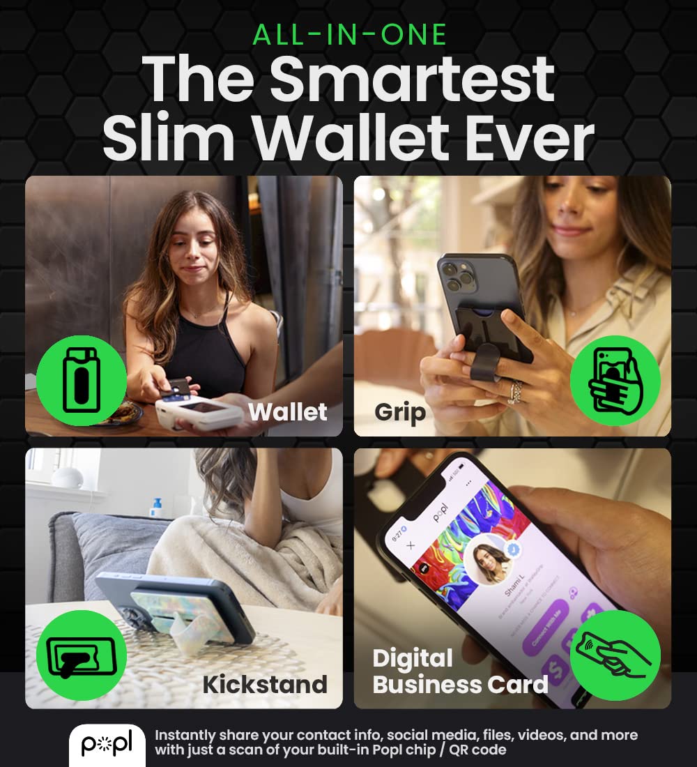 Magnetic Phone Wallet Compatible with Apple MagSafe - Wallet for iPhone 16/15/14/13/12 Pro/Max/Plus - Detachable, Waterproof, Magnet Phone Card Holder