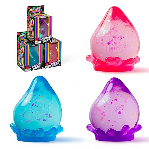 Schylling NeeDoh Dream Drop - Sensory Squeeze Toy with Dreamy Smooth Squeeze - 3" Tall - Color May Vary (Pack of 1)