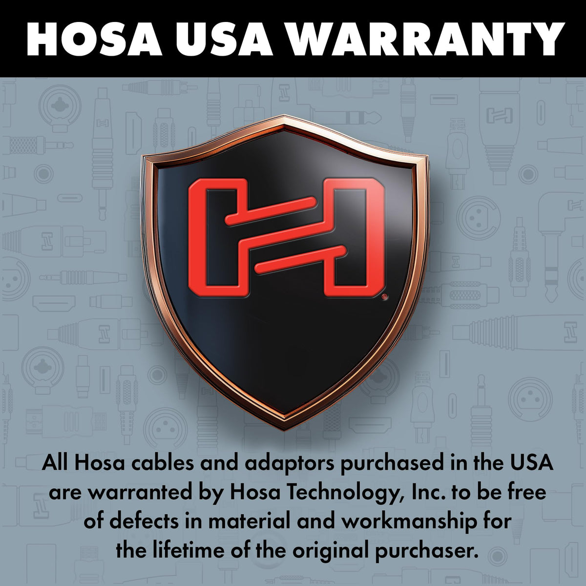Hosa CPR-203 Stereo Interconnect, Dual 1/4 Inch TS to Dual RCA, 9.8 Feet