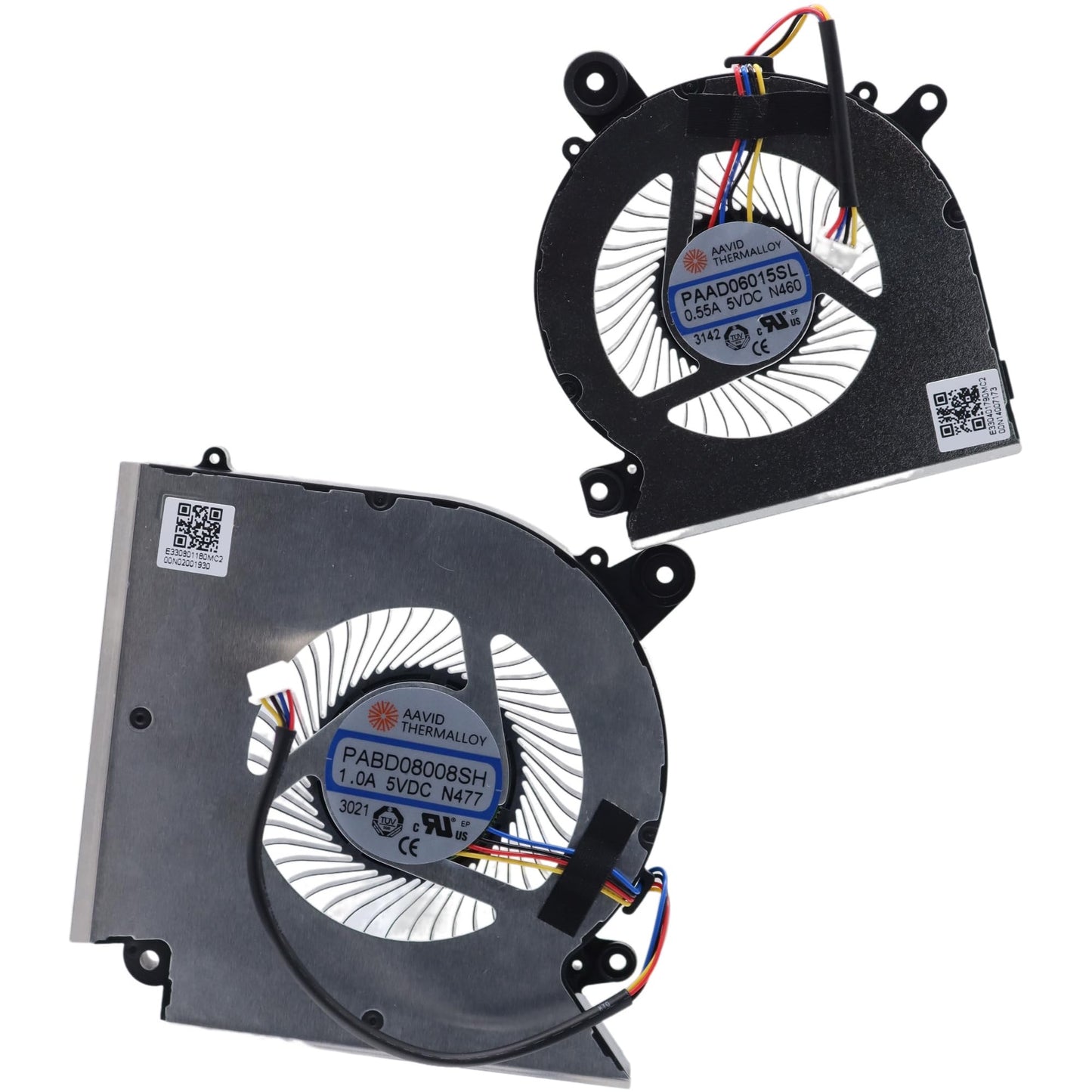 Deal4GO CPU & GPU Graphics Cooling Fan Replacement for MSI GF66 GL66 GF76 GL76 WF76 MS-1541 MS-1583 MS-1584 MS-17L1 MS-17L4, Black, PABD08008SH