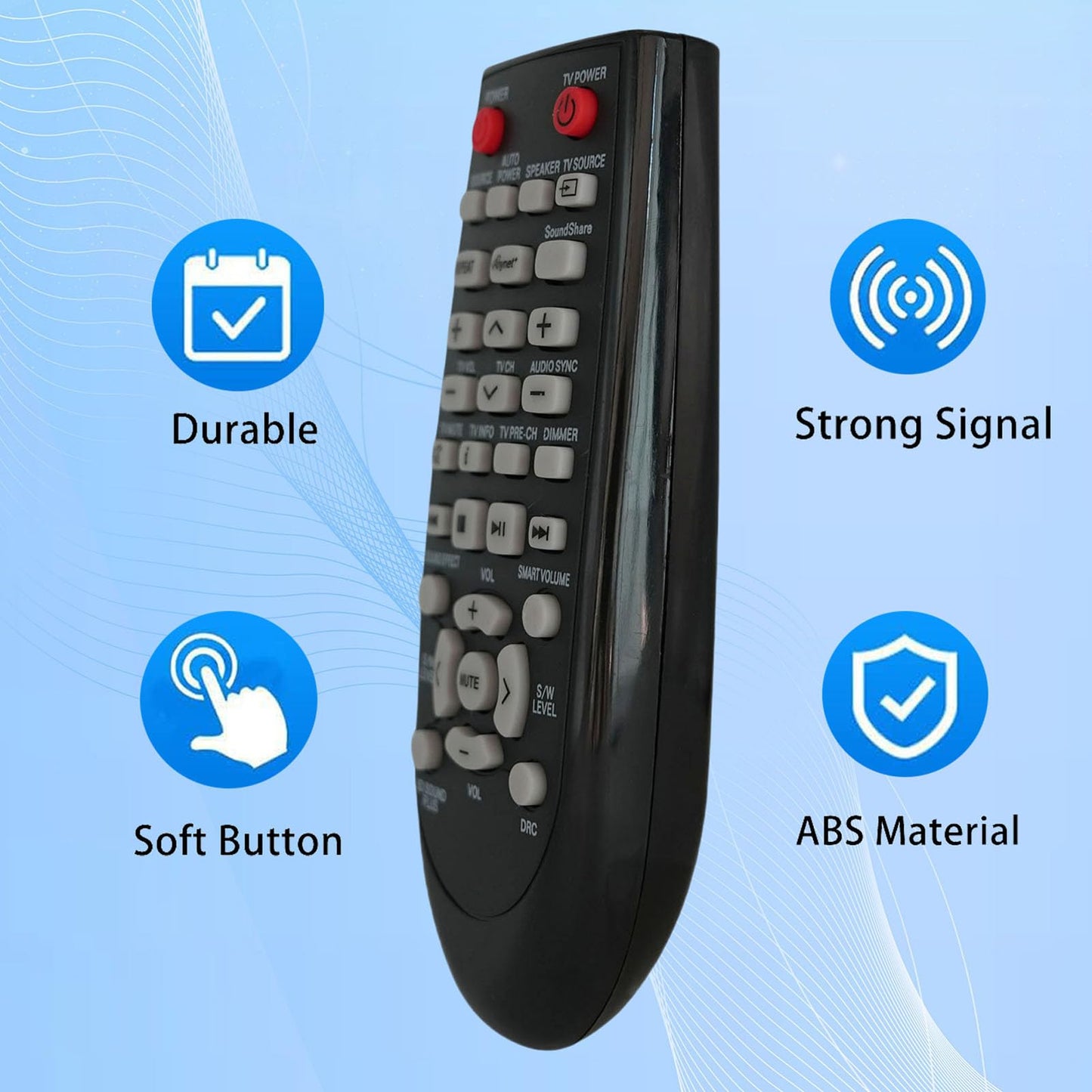 Remote Control Compatible for Samsung HW-D350/XU HW-D450/XN HW-D550/ZA HW-D570/XU HW-E450 HW-F550 HW-F550ZAZZ01 HW-FM45C/ZA HW-H570 Home Theater Sound