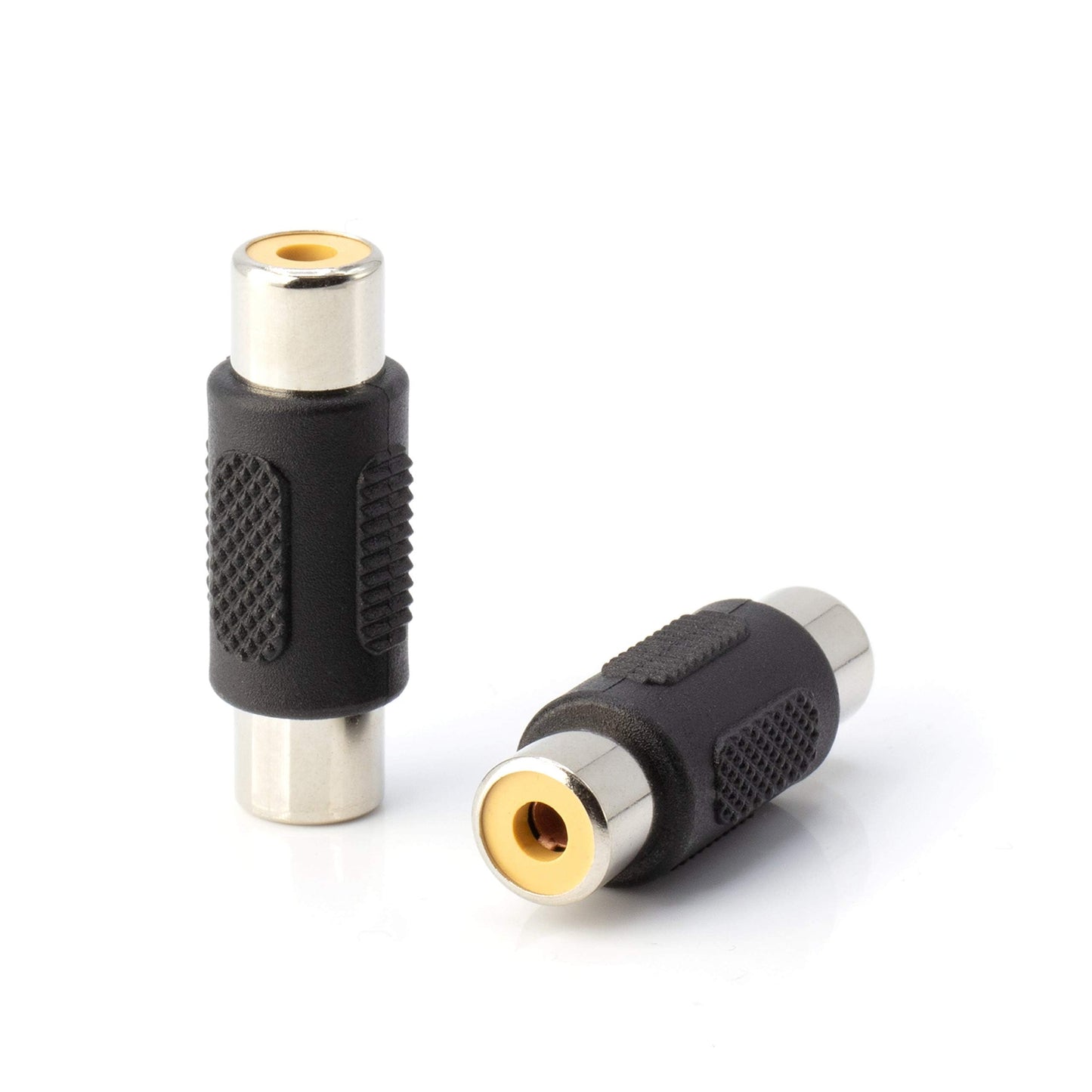 THE CIMPLE CO Female-to-Female RCA Couplers - Barrel Connectors to Adapt and Extend A/V Cables - RCA Cable Unions for Audio, Video, Composite