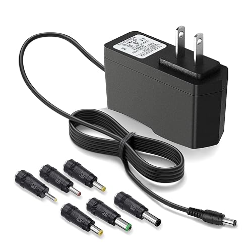 DC 15V 1A Car Jump Starter Power Cord Charger for Peak 450A 500A 600A 800A 1000A Auto Battery Booster AC Adapter, Compatible with Beatit, Schumacher…