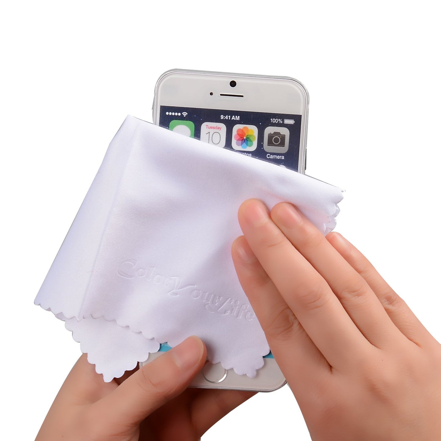 ColorYourLife 20-Pack Microfiber Cleaning Cloths for Smart Phones, Laptops, Tablets, Computer, Lenses, LCD Monitor, TV, Camera, Eyeglasses, Optics Etc