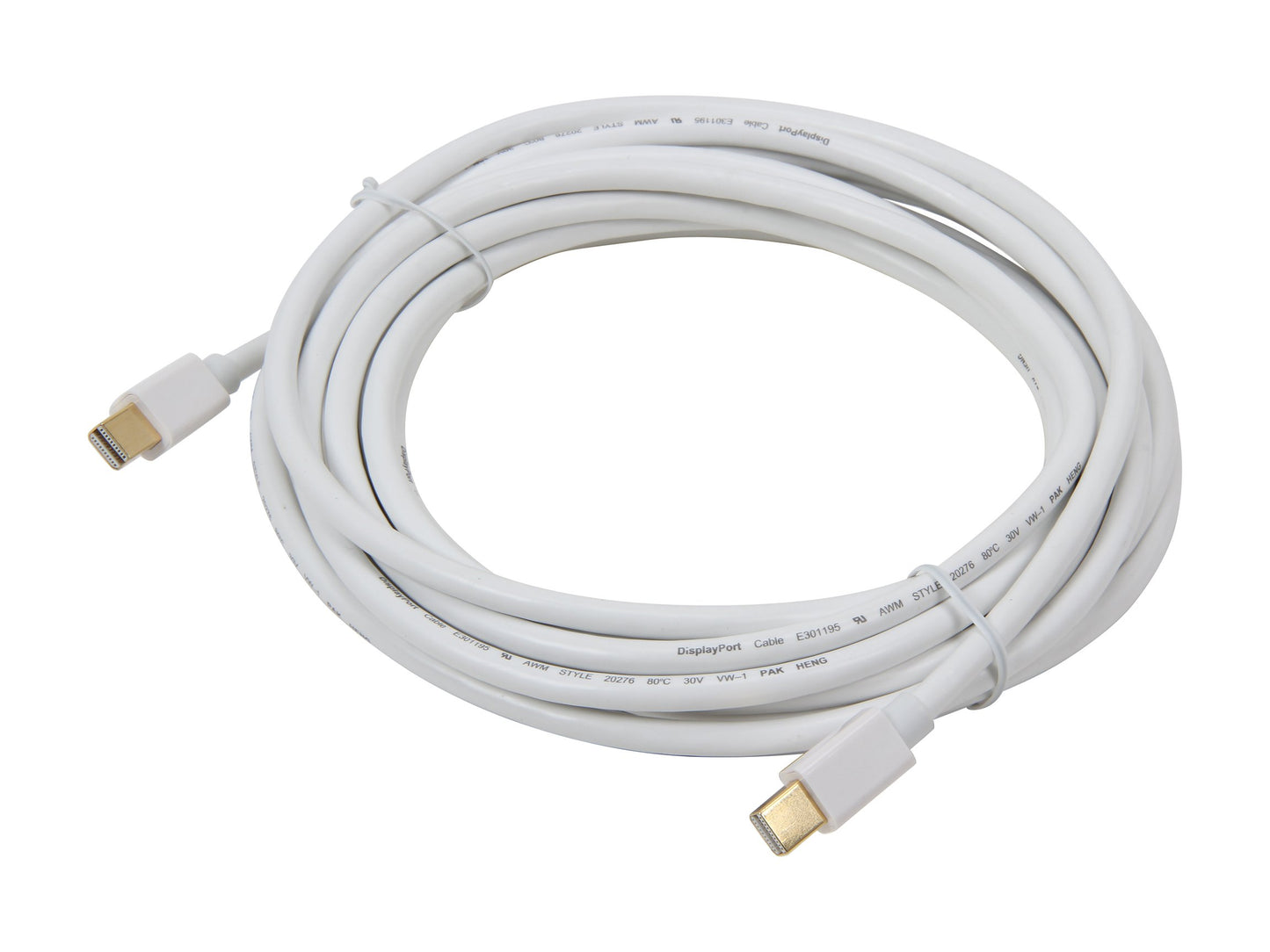 Nippon Labs MINIDP-15-MM 15-Feet Mini Display Port to Mini Display Port M/M Cable, White