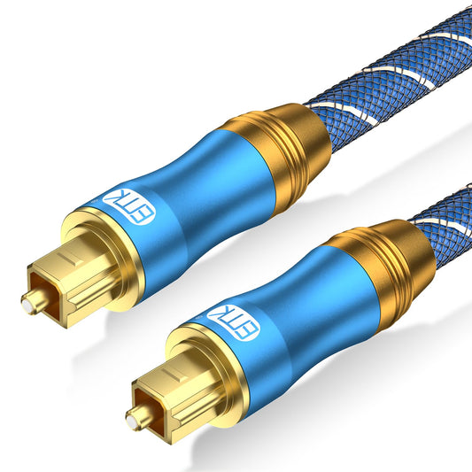 EMK Digital Optical Audio Cable 10Feet/3M Fiber Optical Toslink Cable SPDIF Audio Cable Male to Male Cord for Home Theater, Sound Bar, TV, PS4, Xbox