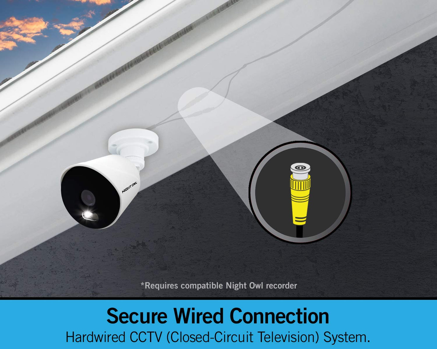 Night Owl 1080p HD Wired Indoor/Outdoor Add-On Cameras with Built-in Motion-Activated Spotlights, 100 ft. of Night Vision, Wide Viewing Angle