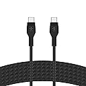 Belkin BoostCharge Pro Flex Braided USB-C to USB-C Cable (3M/10FT), USB-IF Fast Charging Cable for iPhone 16 Series, MacBook Pro, iPad Pro, Galaxy