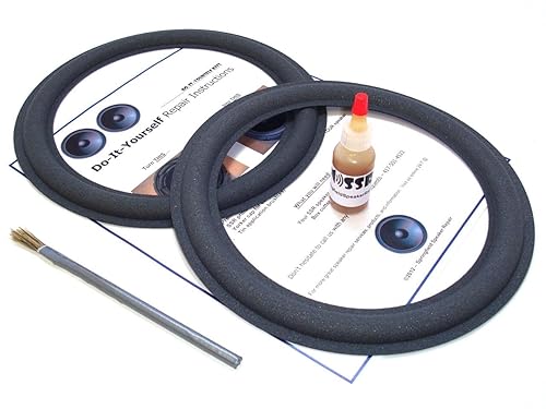 Advent 9" Speaker Foam Surround Edge Repair Kit - 2 Speaker Kit - Compatible with Advent Small, Advent Smaller, Advent 9, Many More