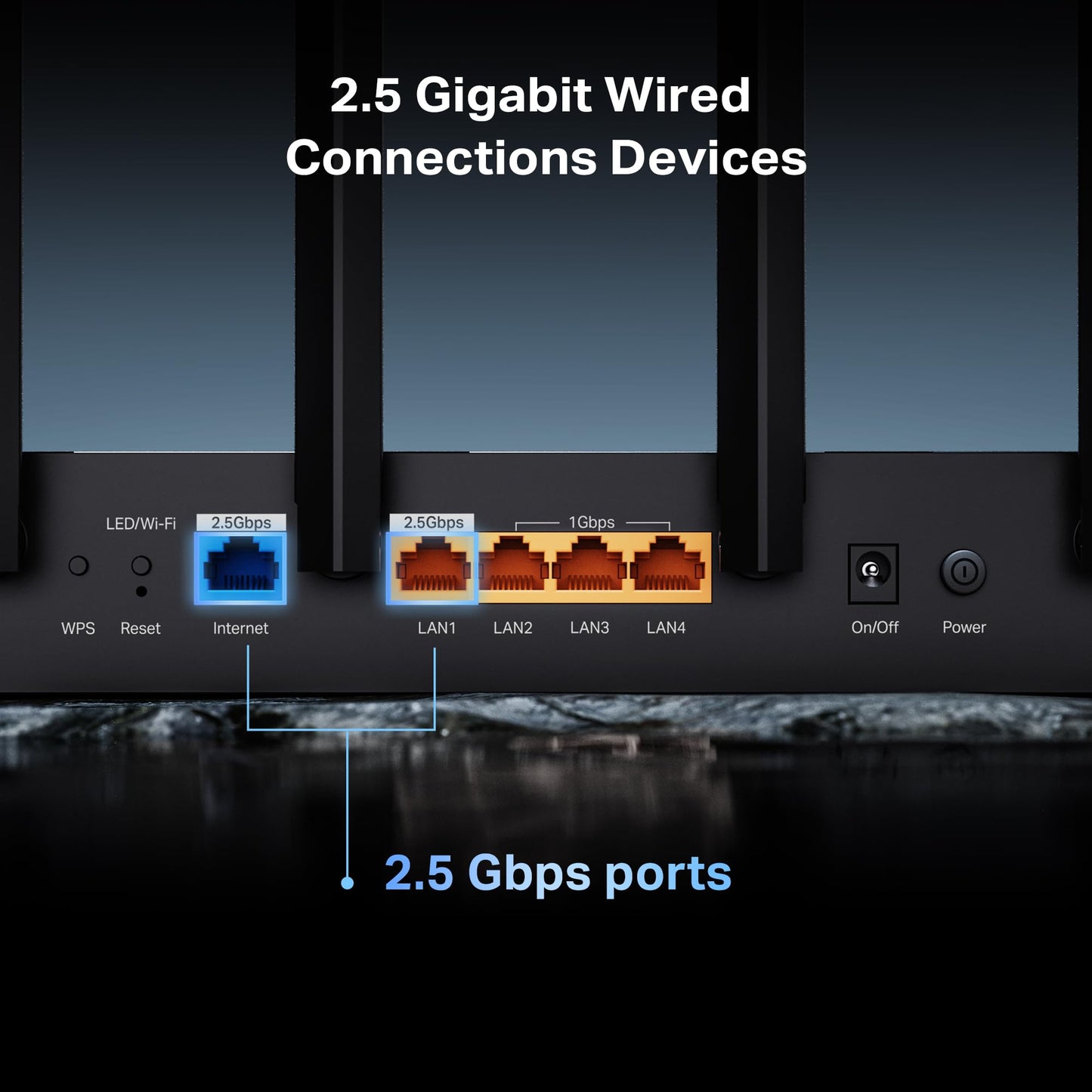 TP-Link BE6500 Dual-Band WiFi 7 Router (BE400) - Dual 2.5Gbps Ports, USB 3.0, Covers up to 2,400 sq. ft., 90 Devices, Quad-Core CPU, HomeShield