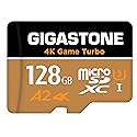?5-Years Data Recovery? GIGASTONE 128GB Micro SD Card, 4K Game Turbo, MicroSDXC Memory Card for Nintendo-Switch, GoPro, Action Camera, DJI, UHD Video