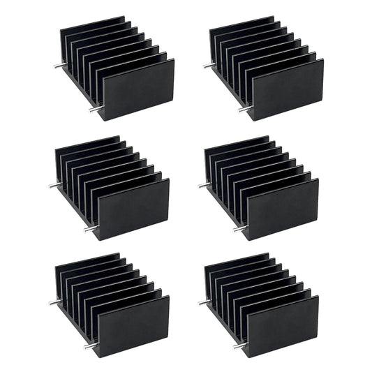 Awxlumv 6PCS TO-220 Aluminum Heatsink for MOS Tube Triode 0.98 x 1.42 x 0.63 inch / 25x36x16mm, TO-220 Heat Sink with 2 Support Pin for Cooling MOSFET