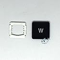Dolphin.dyl(TM) Replacement Individual Key Cap for US MacBook Pro A1706 A1707 A1708 Key Keyboard W Key Cap with Hinge