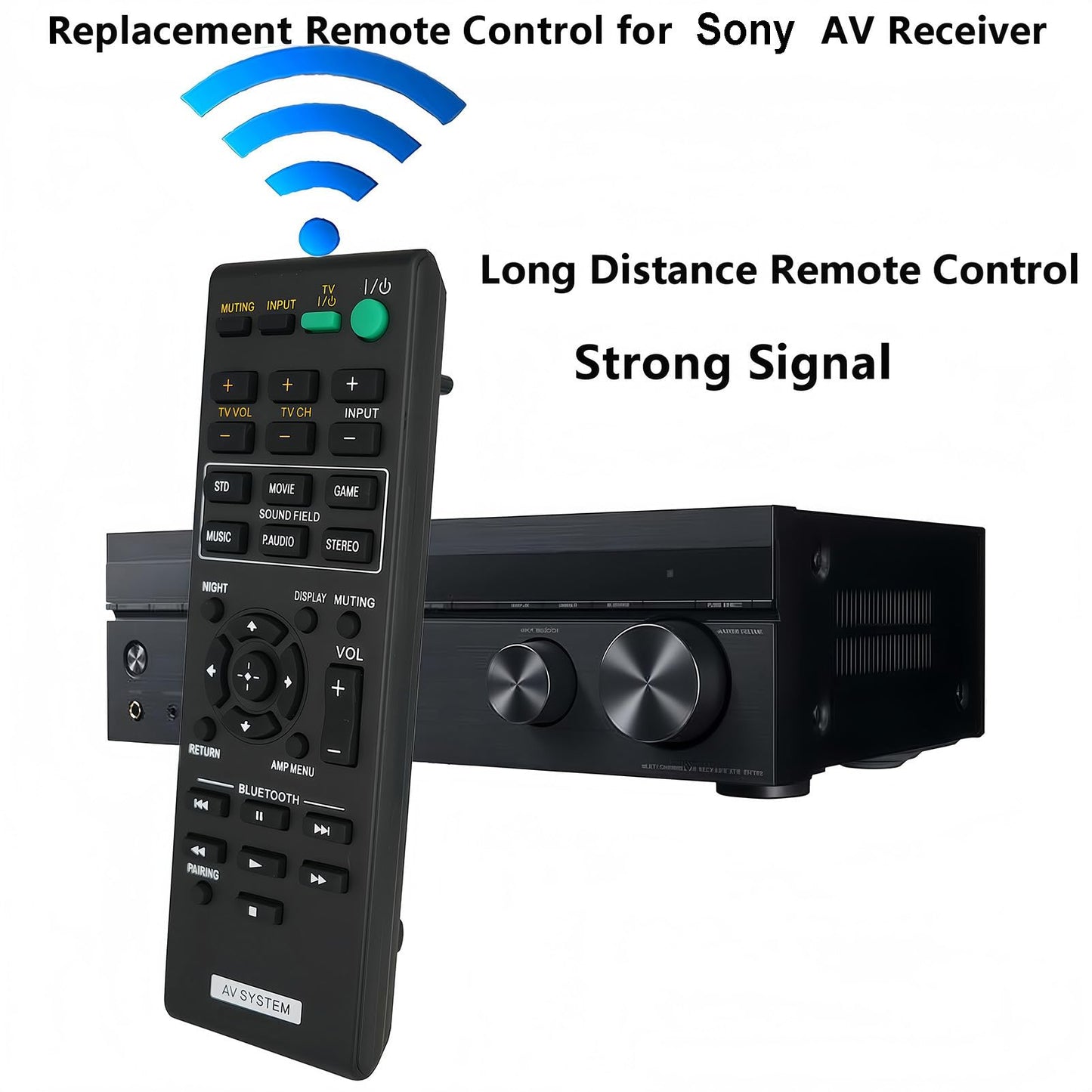 Replacement Remote Control fit for Sony RM-ANP109 RM-ANP105 149224811 2.1 Channel Surround Sound Bar Home Theater System