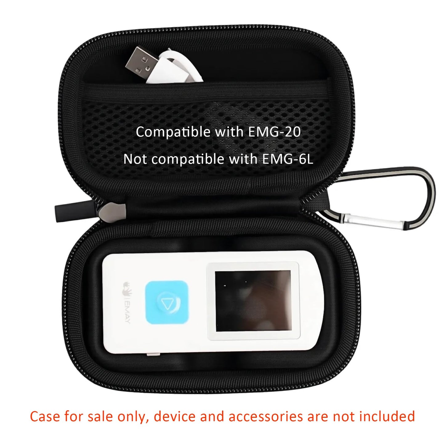 EMAY Hard Carry Case Portable ECG Monitor EMG-20 (Case Only)